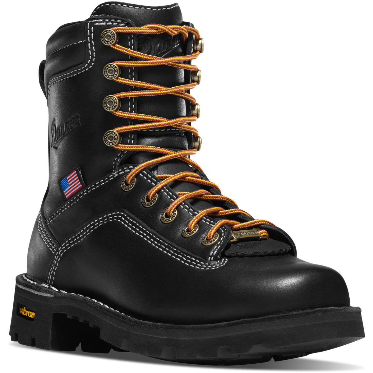 Danner Quarry USA Black Work Boots Womens - South Africa 34689JNXK